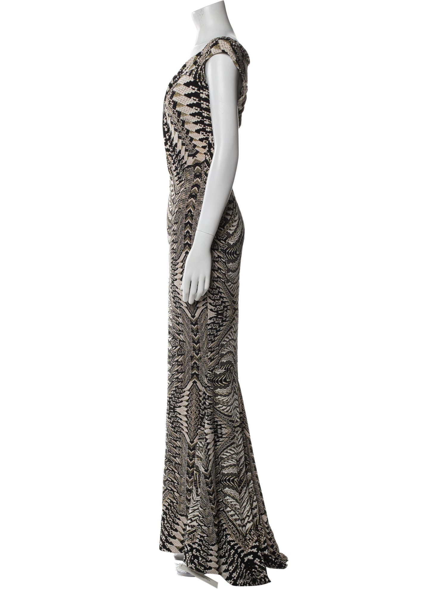 Roberto Cavalli Printed Long Dress