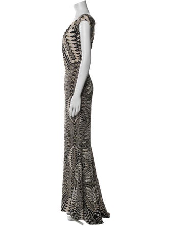 Roberto Cavalli Printed Long Dress