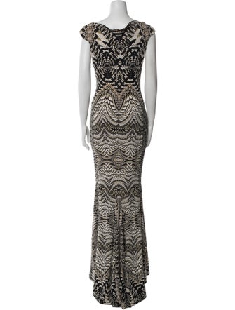 Roberto Cavalli Printed Long Dress