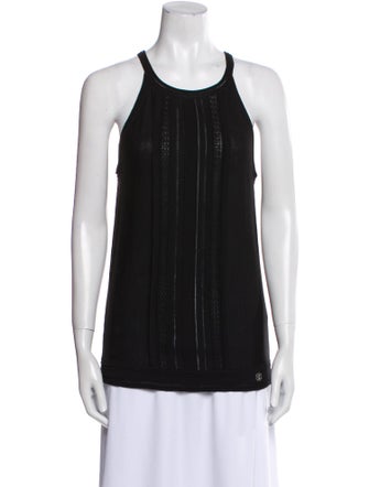Roberto Cavalli Wool Scoop Neck Top
