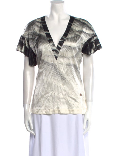 Roberto Cavalli Silk Printed Blouse