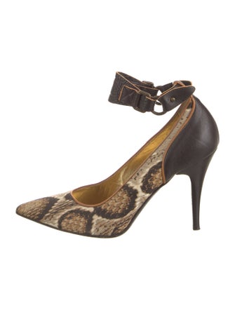 Roberto Cavalli Ponyhair Animal Print Pumps