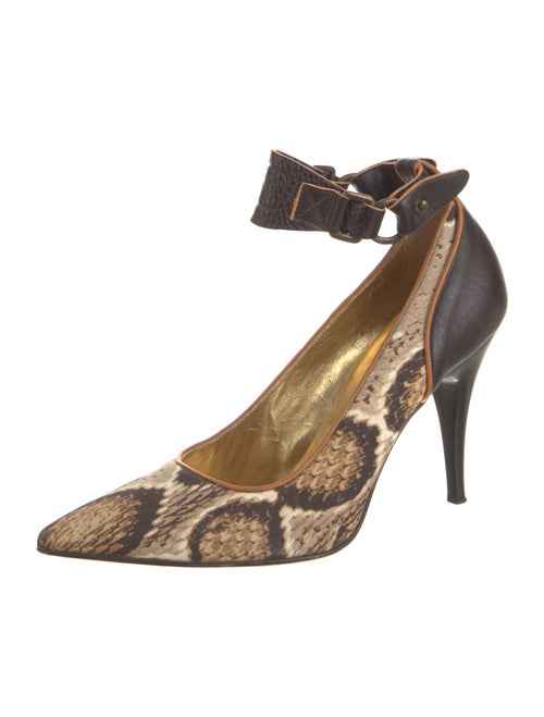 Roberto Cavalli Ponyhair Animal Print Pumps