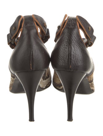 Roberto Cavalli Ponyhair Animal Print Pumps