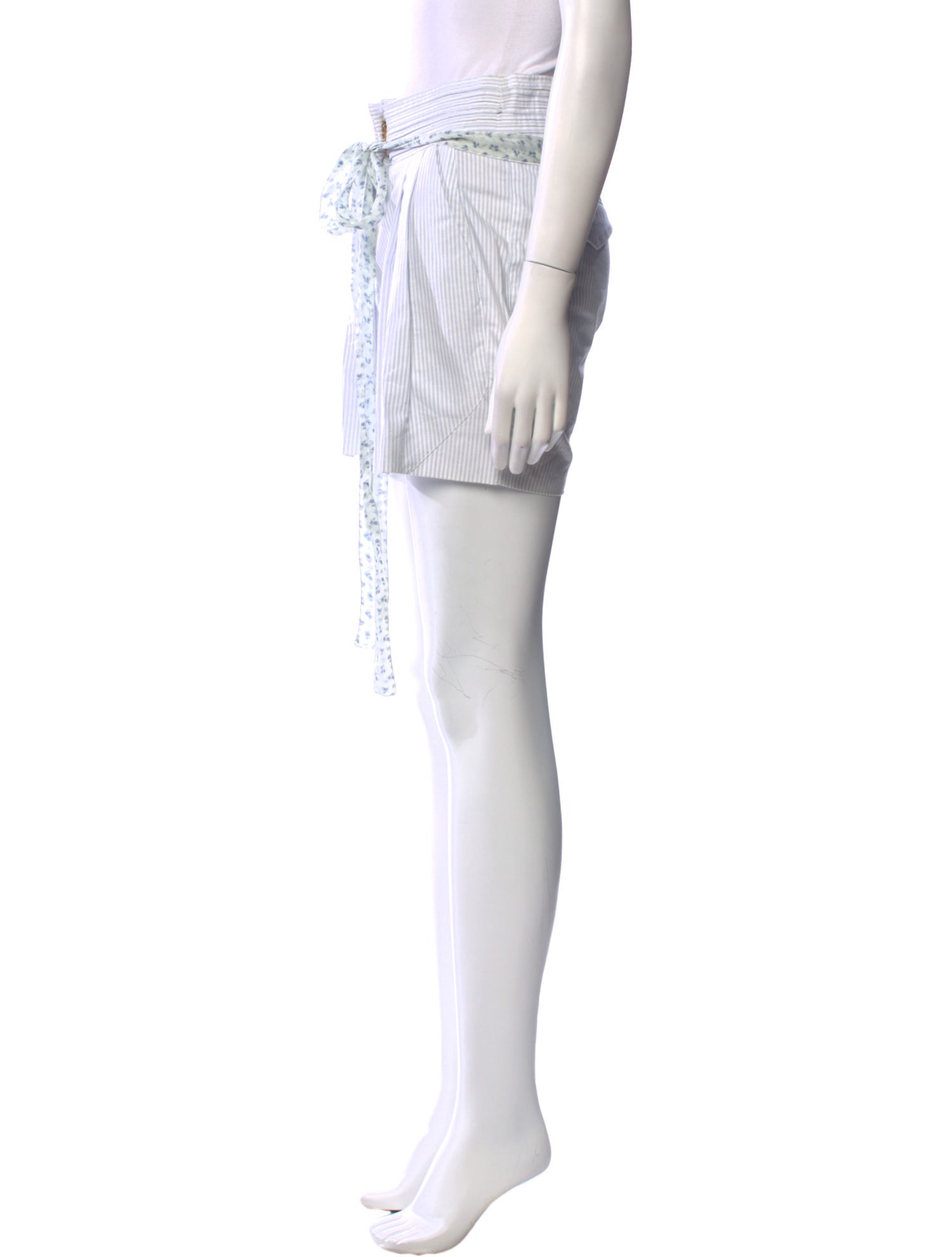 Roberto Cavalli Striped Mini Shorts