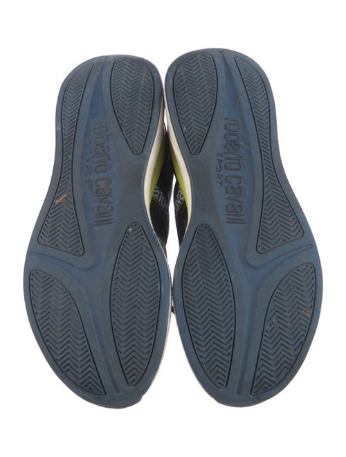 Roberto Cavalli Leather Graphic Print Sneakers