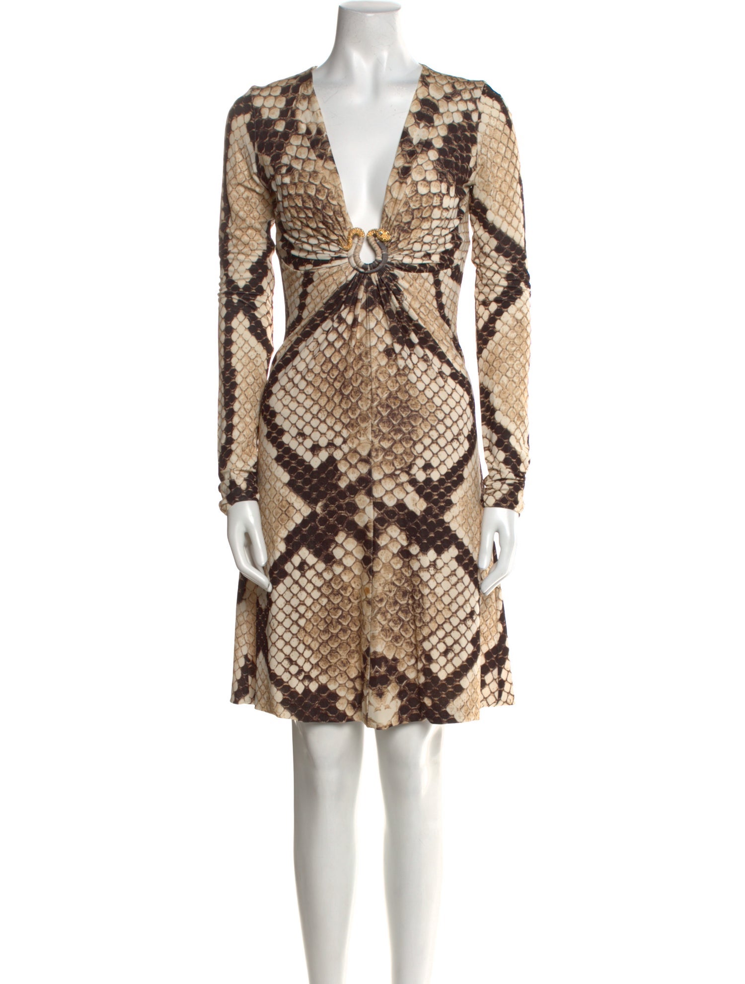 Roberto Cavalli Animal Print Mini Dress