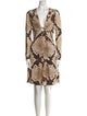 Roberto Cavalli Animal Print Mini Dress