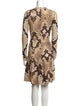 Roberto Cavalli Animal Print Mini Dress