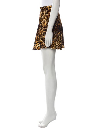 Roberto Cavalli Animal Print Mini Skirt