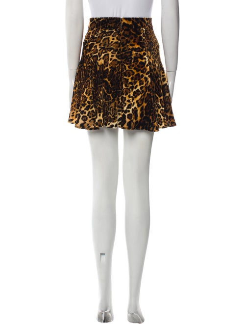 Roberto Cavalli Animal Print Mini Skirt