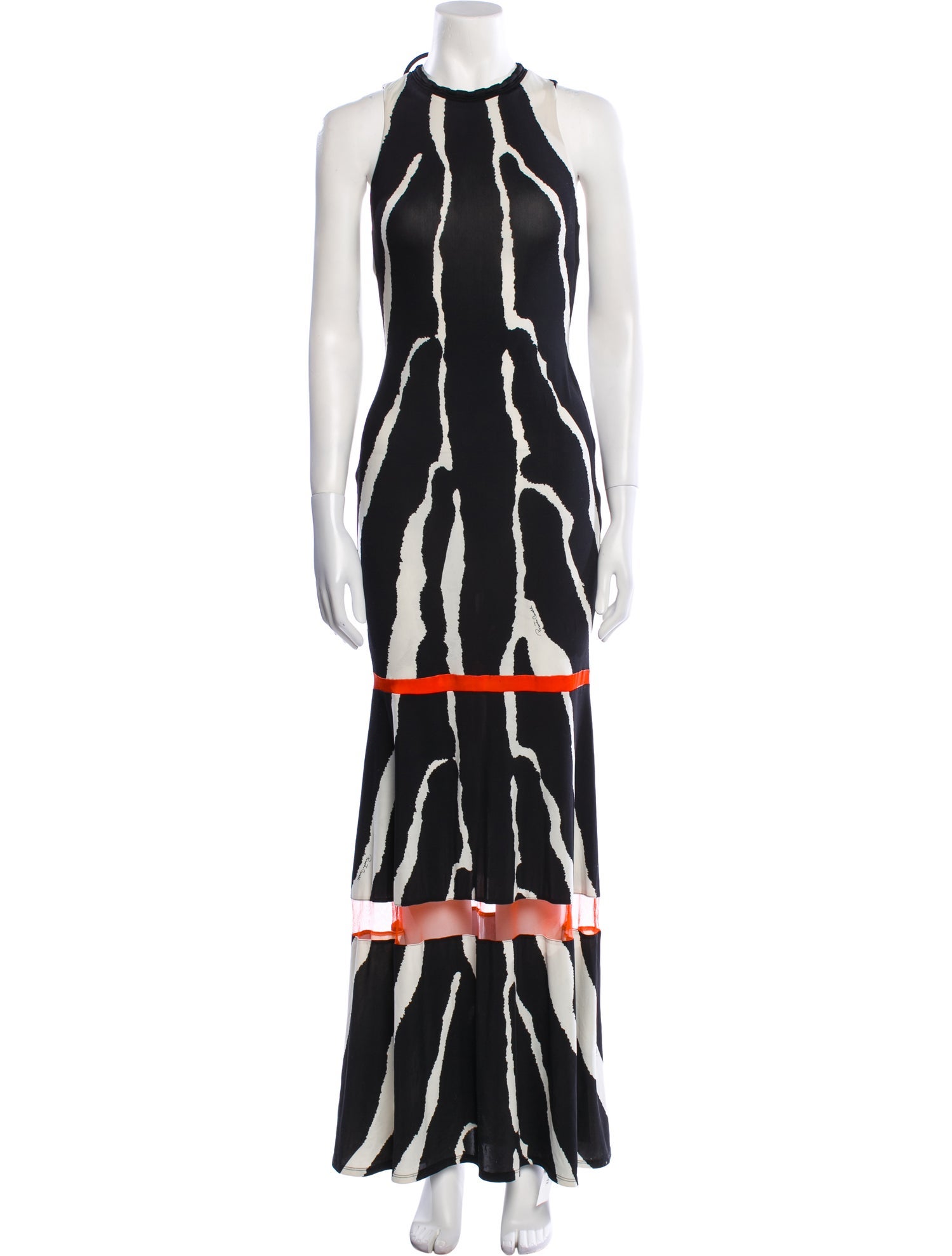 Roberto Cavalli Printed Long Dress