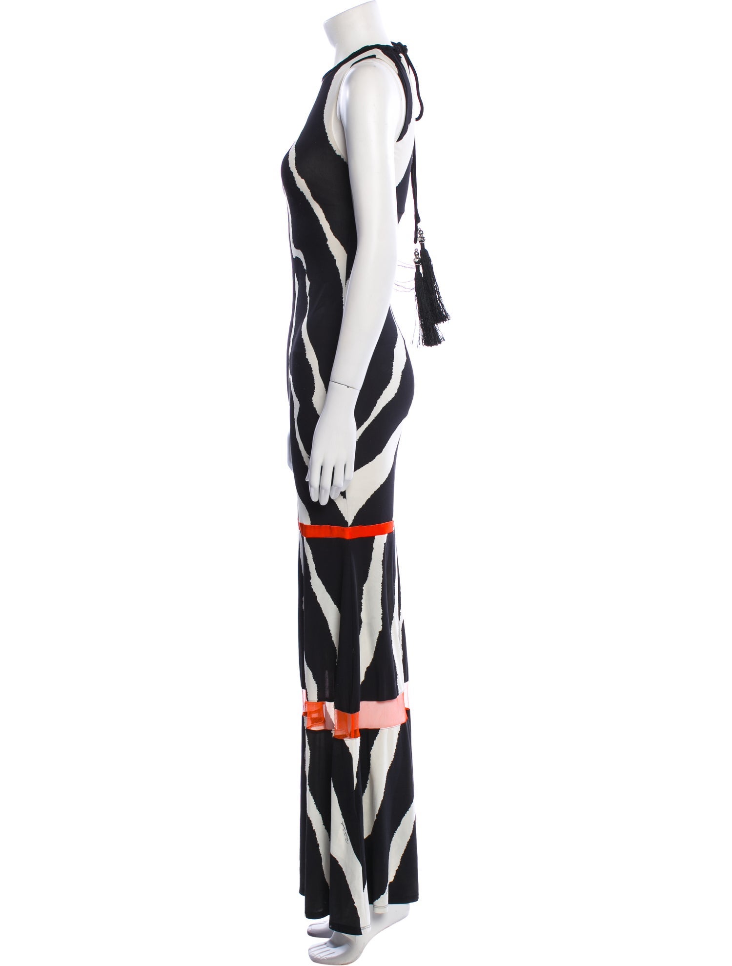 Roberto Cavalli Printed Long Dress