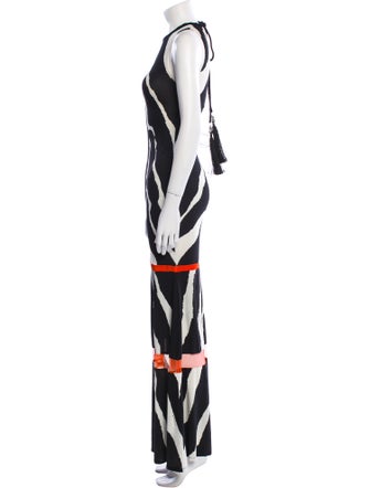 Roberto Cavalli Printed Long Dress