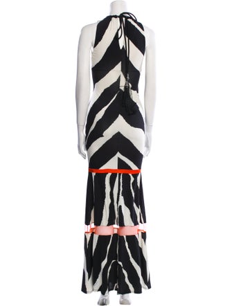 Roberto Cavalli Printed Long Dress