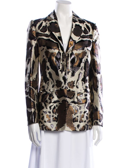 Roberto Cavalli Animal Print Blazer