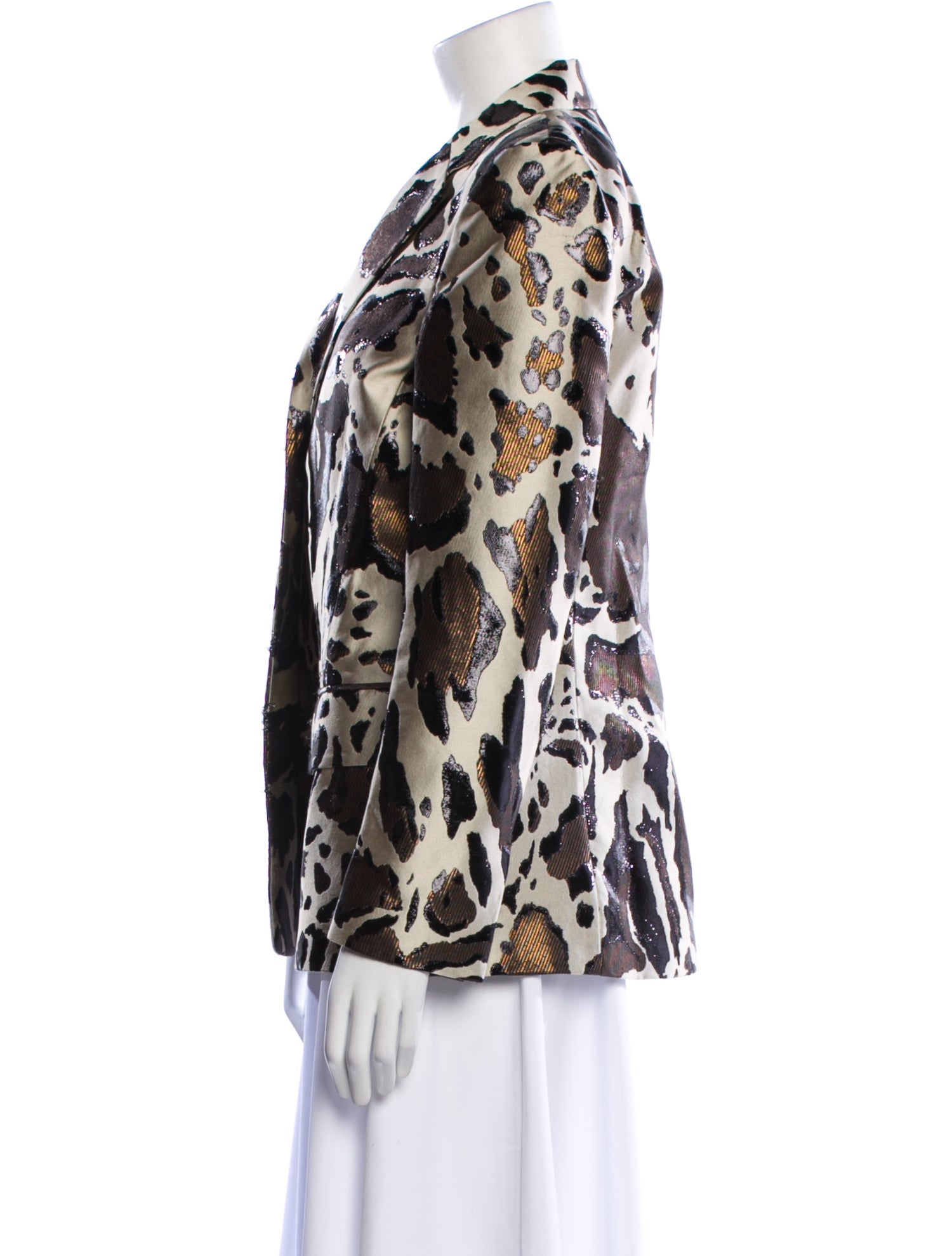 Roberto Cavalli Animal Print Blazer