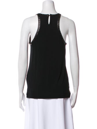 Roberto Cavalli Printed Scoop Neck Top