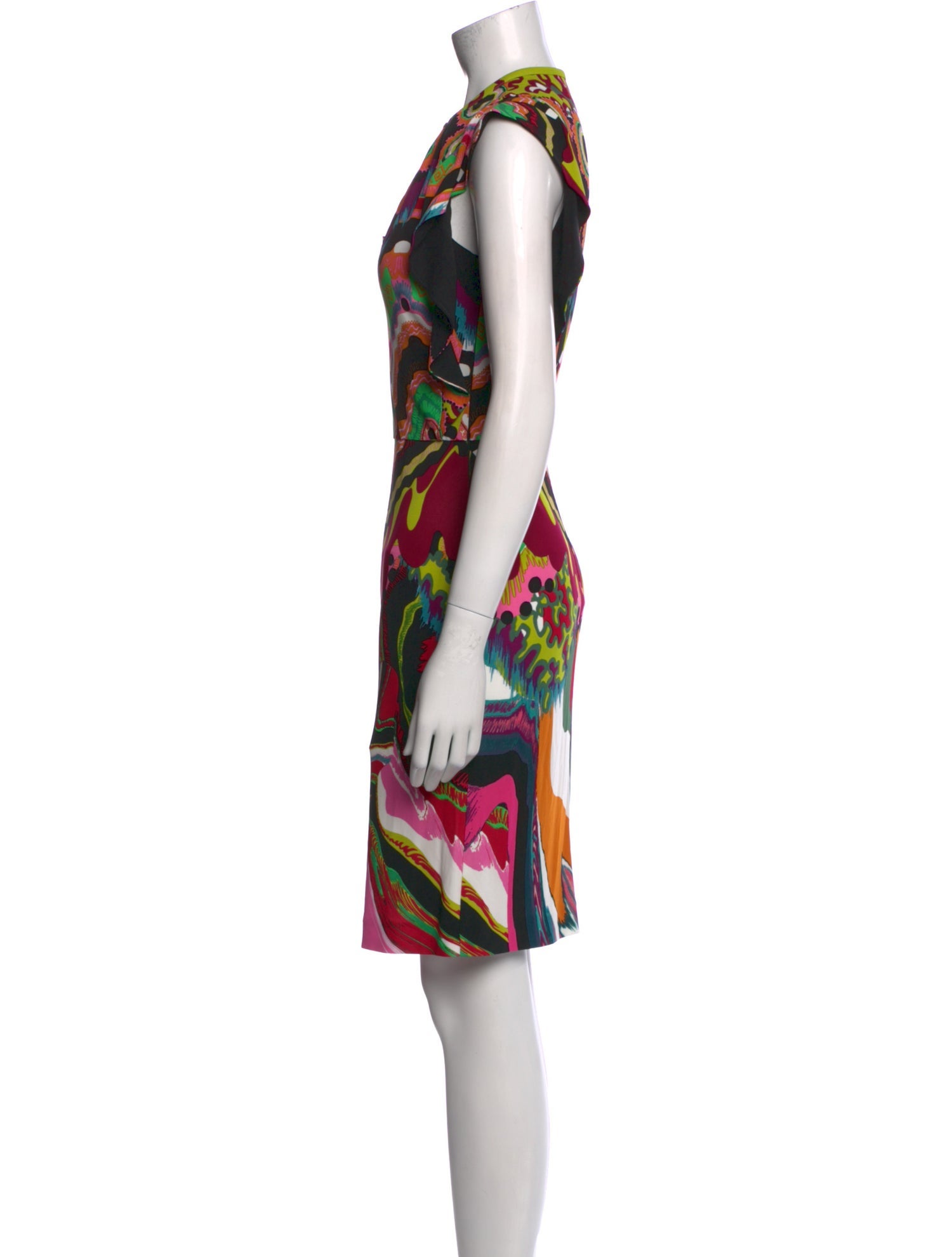 Roberto Cavalli Printed Knee-Length Dress