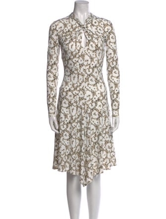 Roberto Cavalli Floral Print Knee-Length Dress