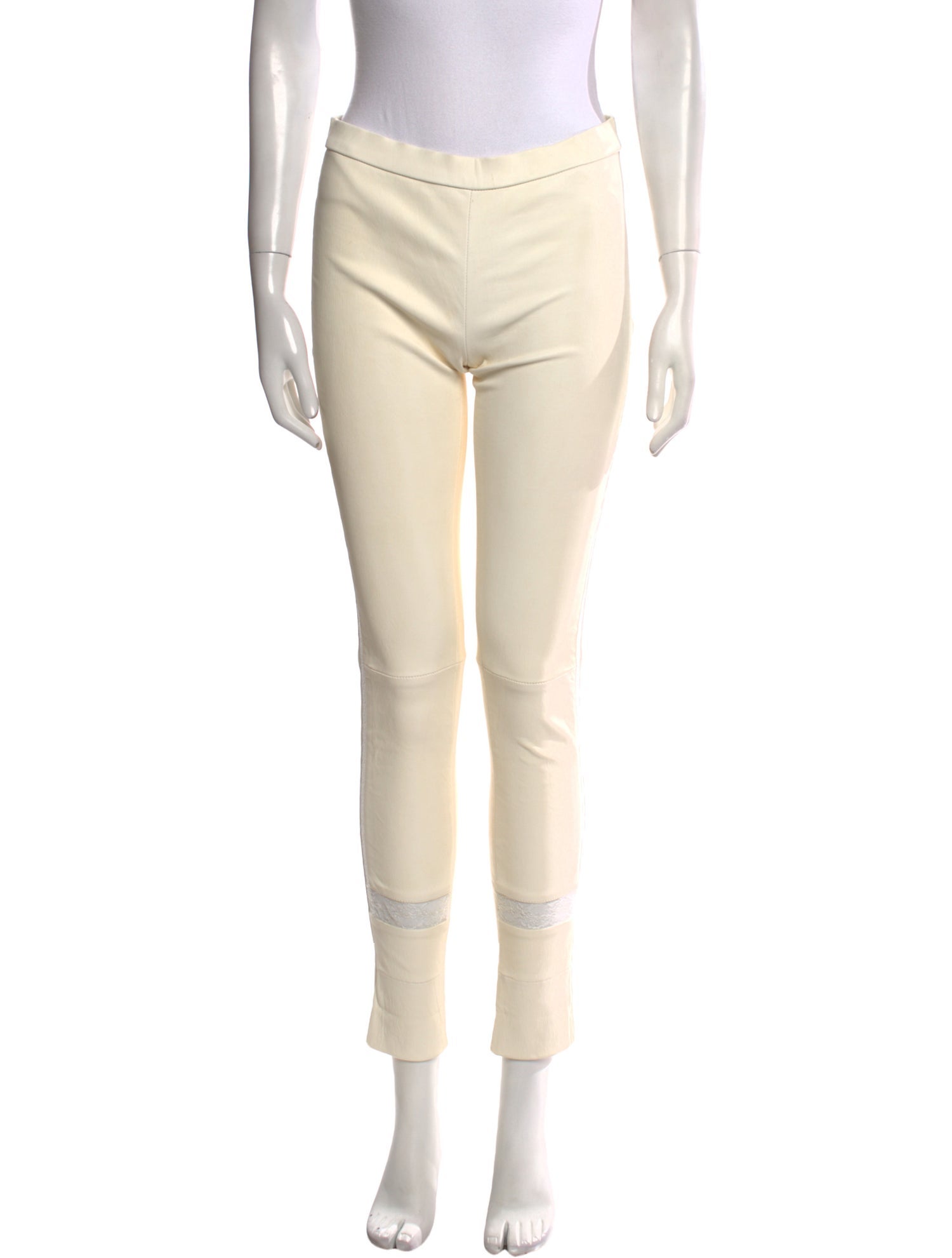 Roberto Cavalli Leather Skinny Leg Pants