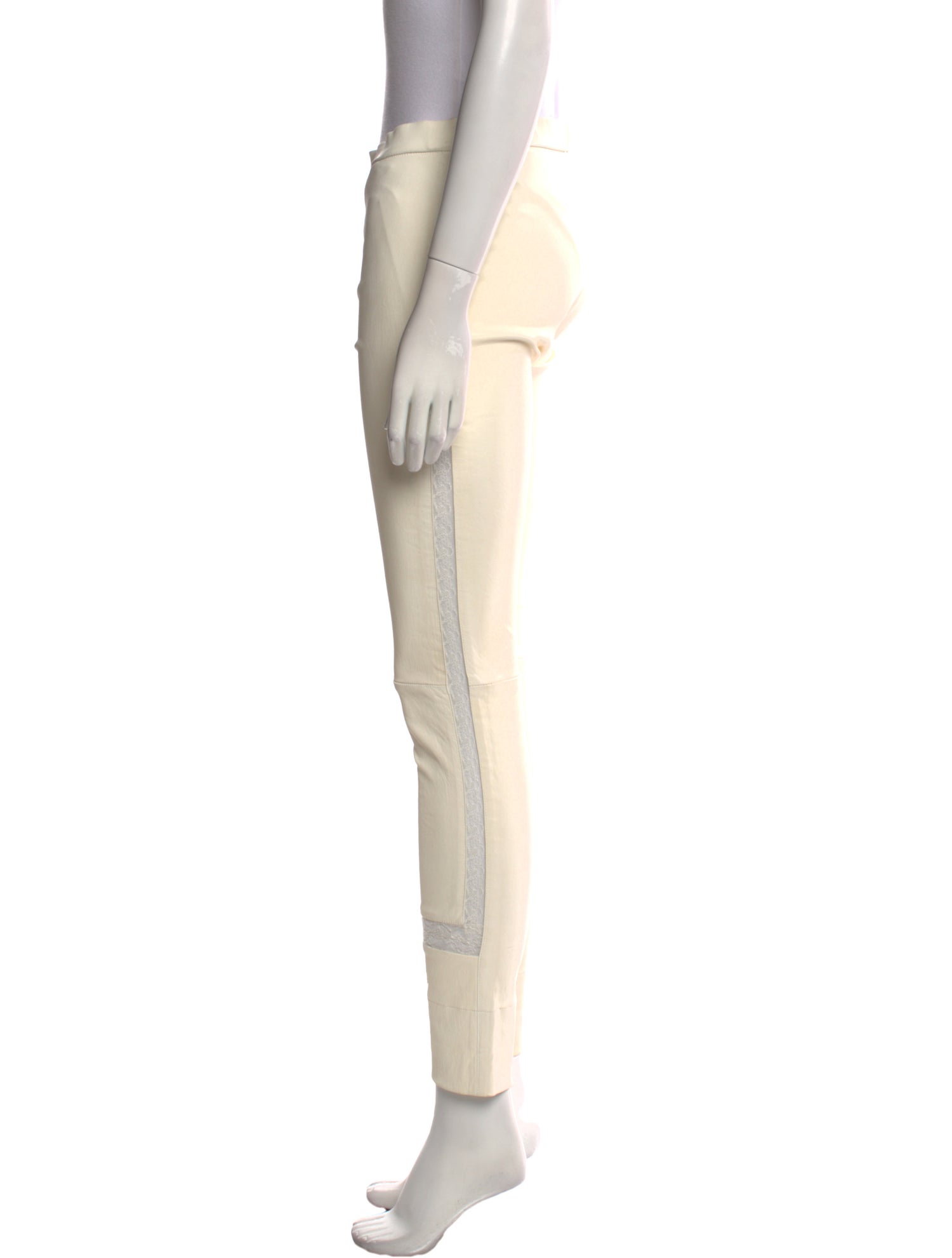 Roberto Cavalli Leather Skinny Leg Pants