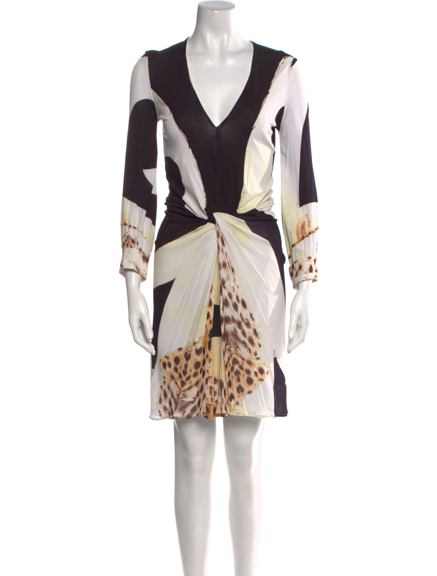 Roberto Cavalli Printed Knee-Length Dress w/ Tags