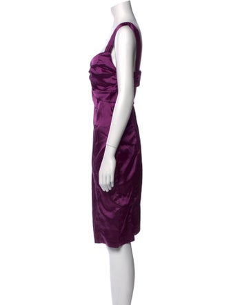 Roberto Cavalli Silk Knee-Length Dress