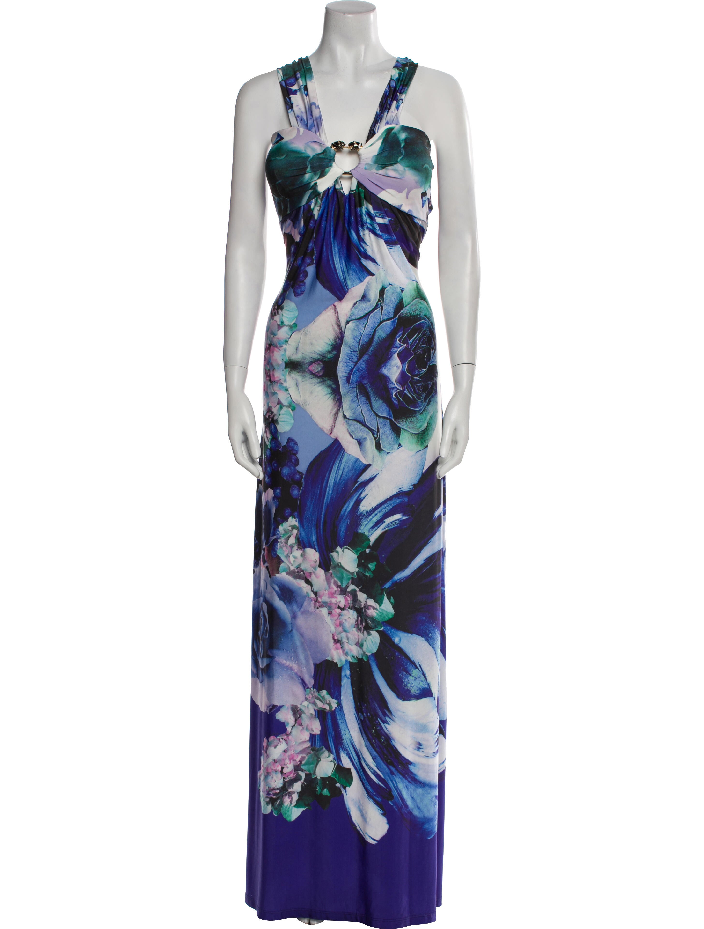 Roberto Cavalli Printed Long Dress w/ Tags