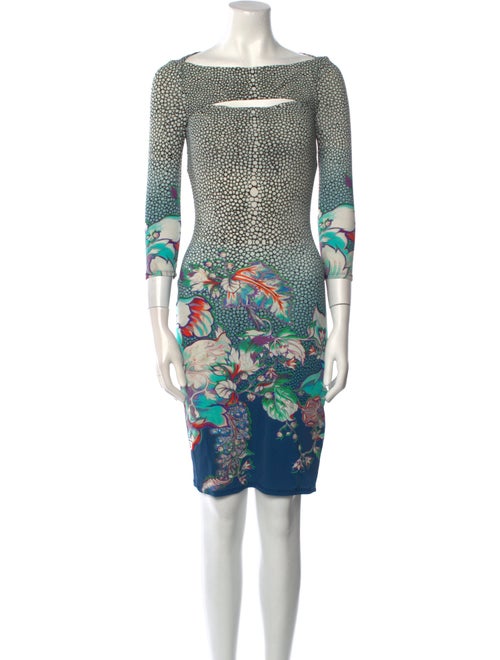 Roberto Cavalli Printed Mini Dress