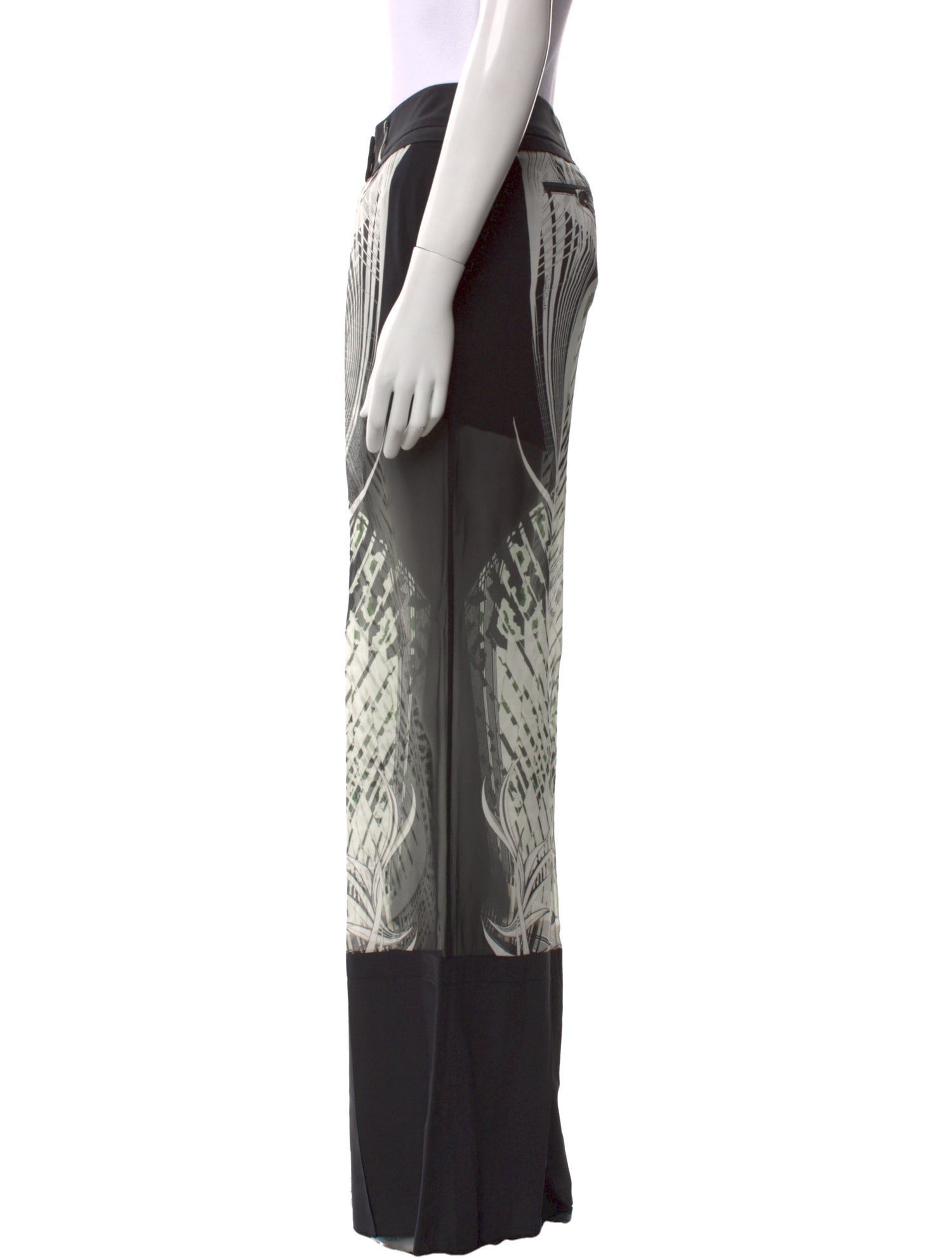 Roberto Cavalli Silk Wide Leg Pants w/ Tags