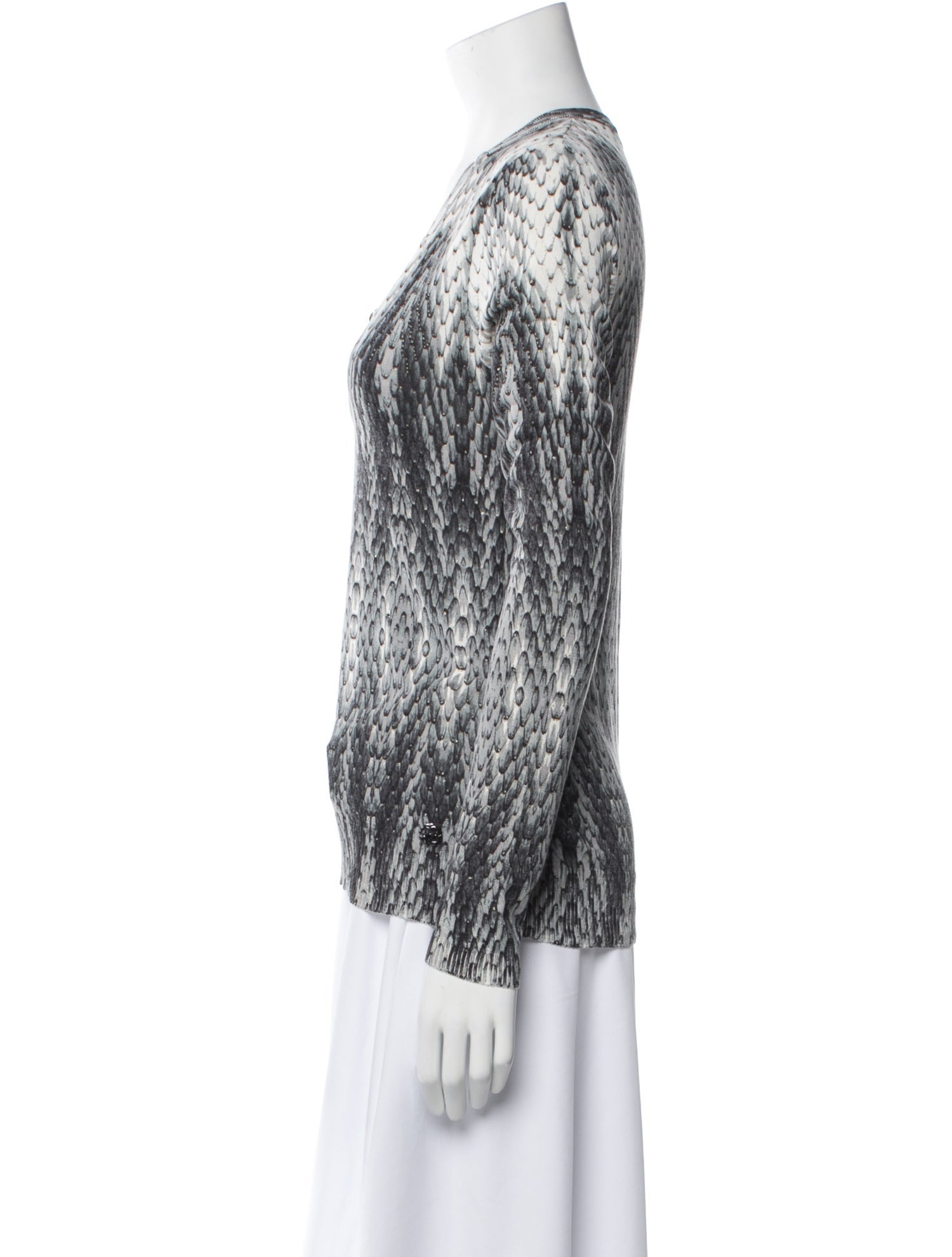 Roberto Cavalli Silk Striped Sweater