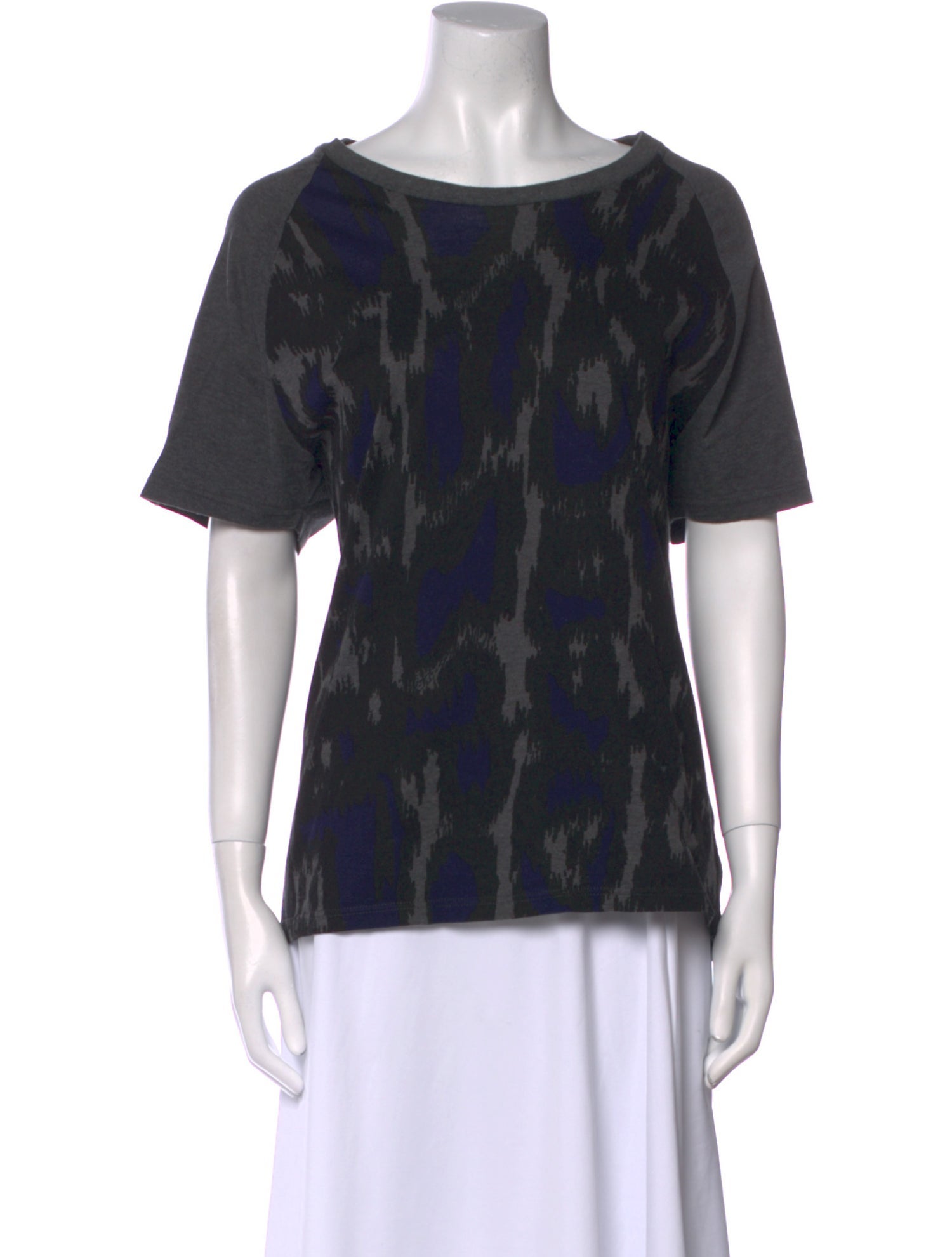 Roberto Cavalli Printed Scoop Neck T-Shirt