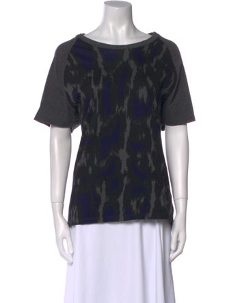 Roberto Cavalli Printed Scoop Neck T-Shirt