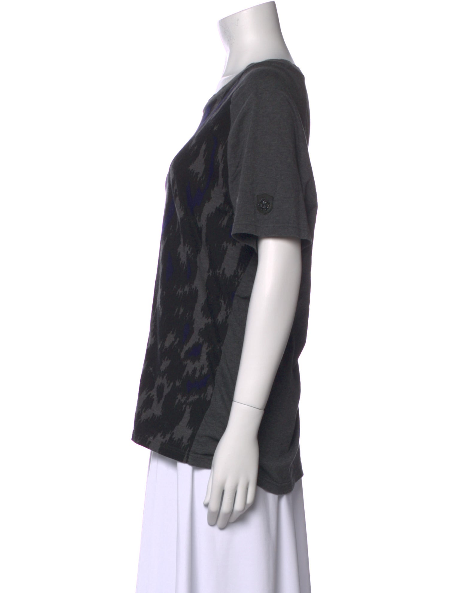 Roberto Cavalli Printed Scoop Neck T-Shirt