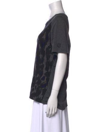 Roberto Cavalli Printed Scoop Neck T-Shirt