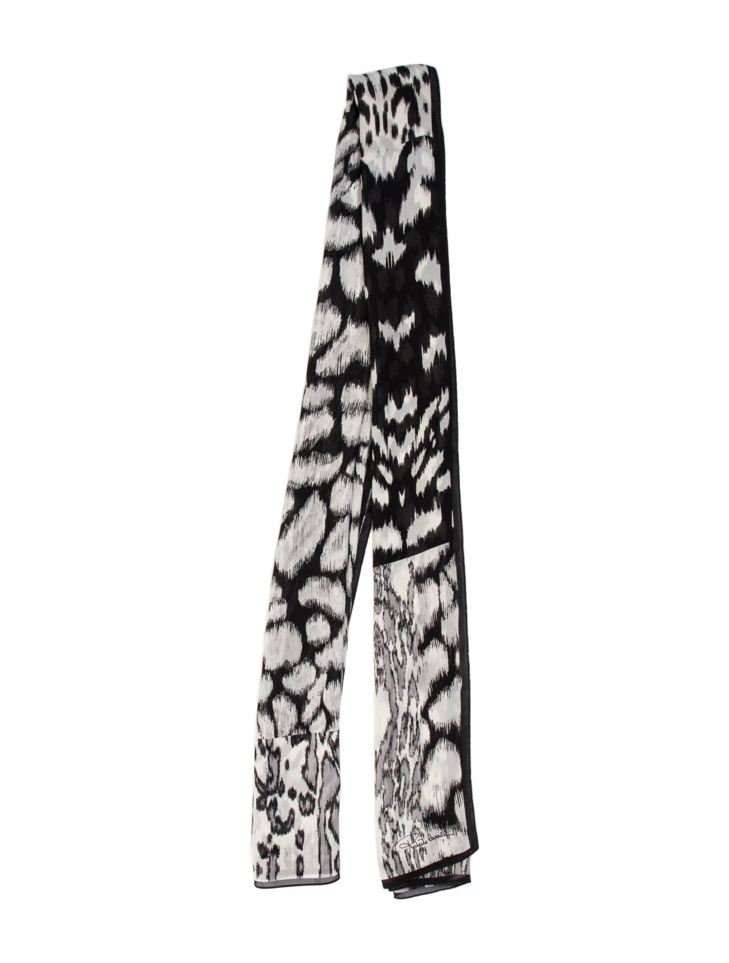Roberto Cavalli Silk Printed Scarf