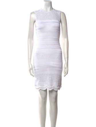 Roberto Cavalli Crew Neck Mini Dress