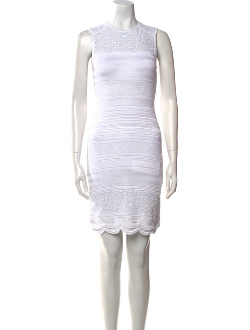 Roberto Cavalli Crew Neck Mini Dress