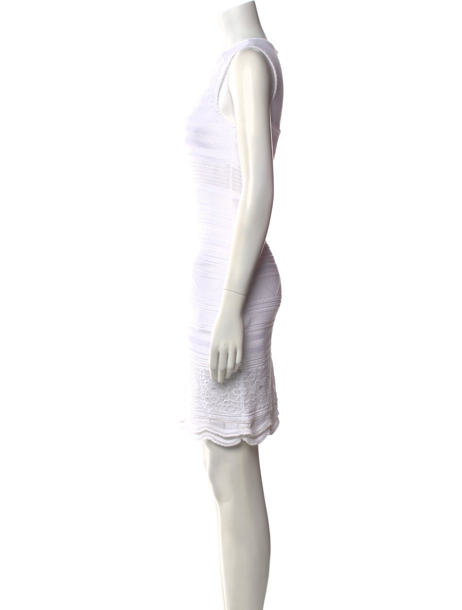 Roberto Cavalli Crew Neck Mini Dress