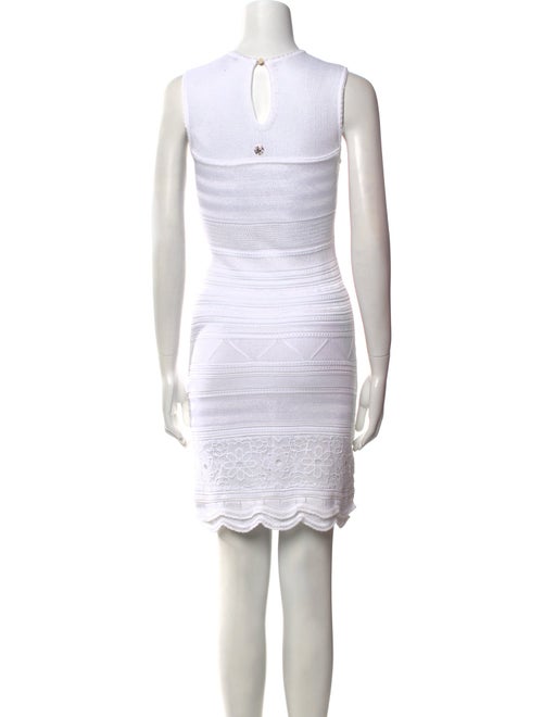 Roberto Cavalli Crew Neck Mini Dress