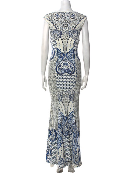 Roberto Cavalli Paisley Print Long Dress