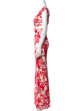 Roberto Cavalli Floral Print Long Dress