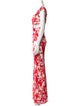 Roberto Cavalli Floral Print Long Dress