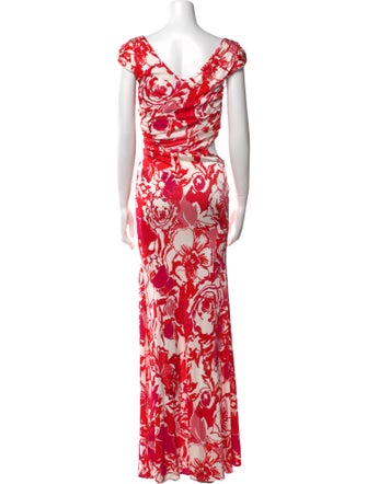 Roberto Cavalli Floral Print Long Dress
