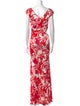 Roberto Cavalli Floral Print Long Dress