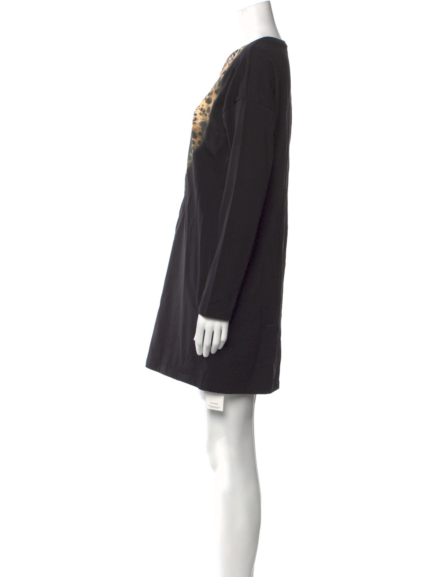 Roberto Cavalli Crew Neck Mini Dress