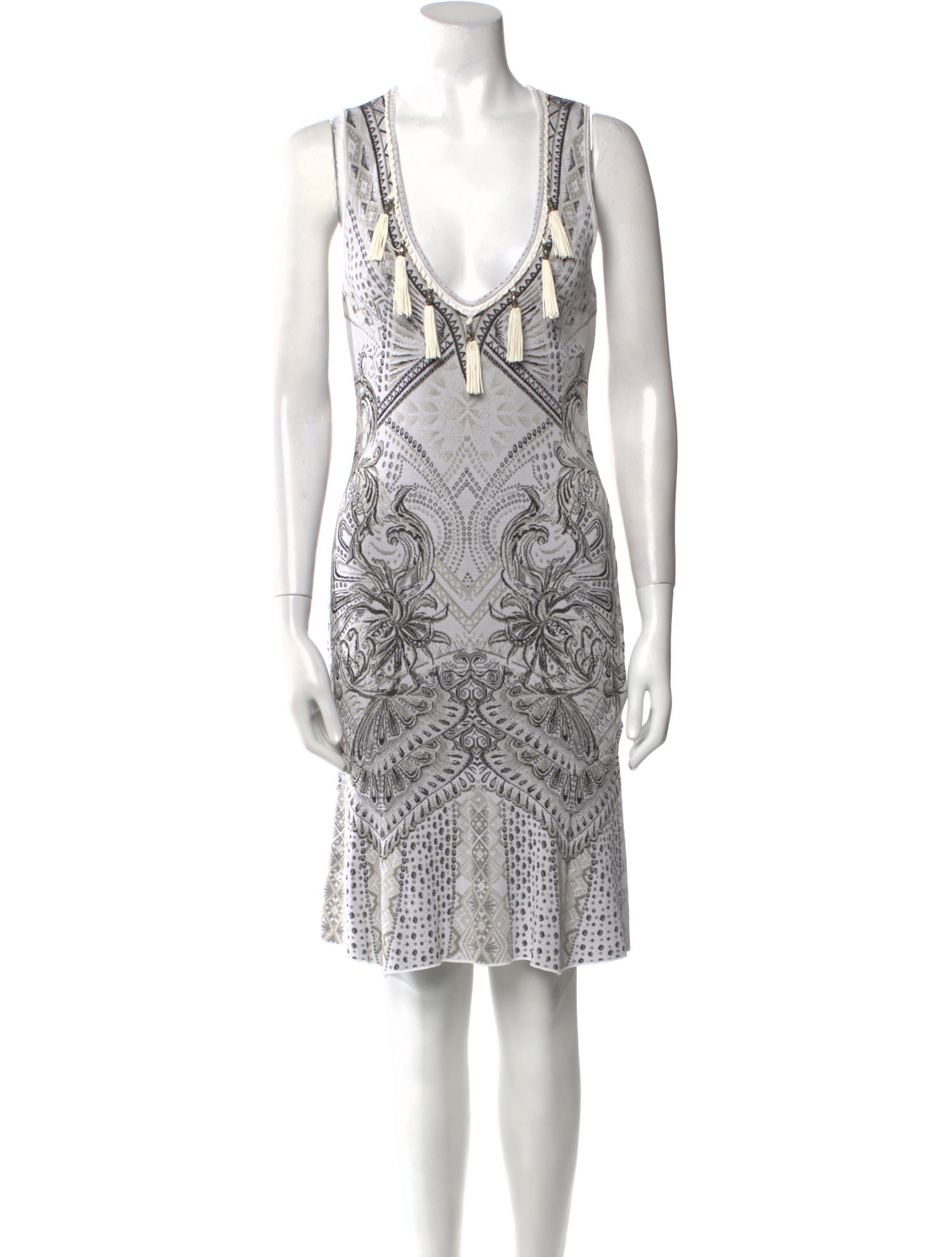 Roberto Cavalli Printed Knee-Length Dress