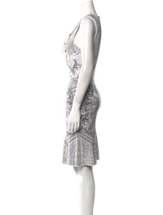 Roberto Cavalli Printed Knee-Length Dress