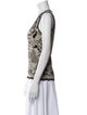 Roberto Cavalli Printed Scoop Neck Top